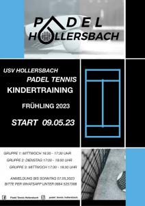 PADEL Training für Kinder FRÜHLING 2023